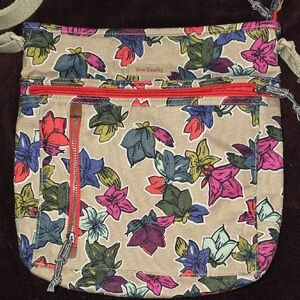 Vera Bradley Travel Ready Crossbody bag in the Falling Flowers pattern